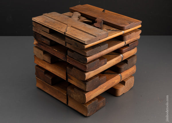 Complete Working Set of 18 Hollows & Rounds Molding Planes EVENS  -94688