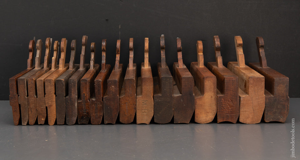 Complete Working Set of 18 Hollows & Rounds Molding Planes EVENS  -94688