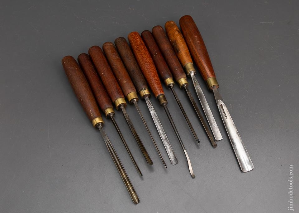 10 Fine ADDIS Carving Chisels - 94715