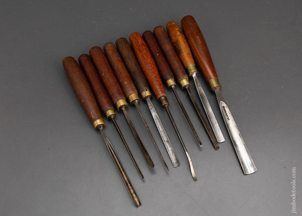 10 Fine ADDIS Carving Chisels - 94715