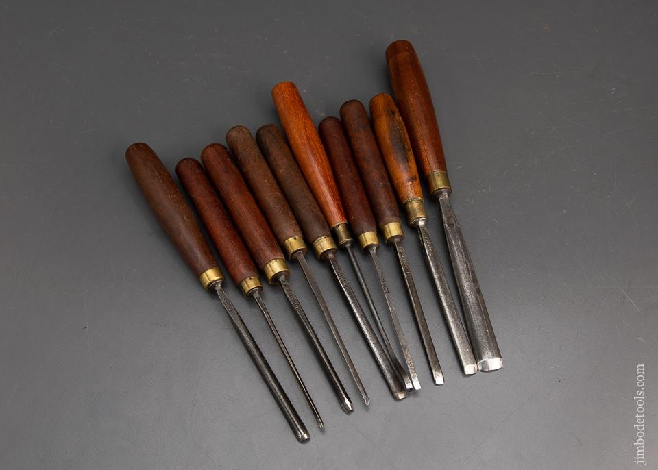 10 Fine ADDIS Carving Chisels - 94715
