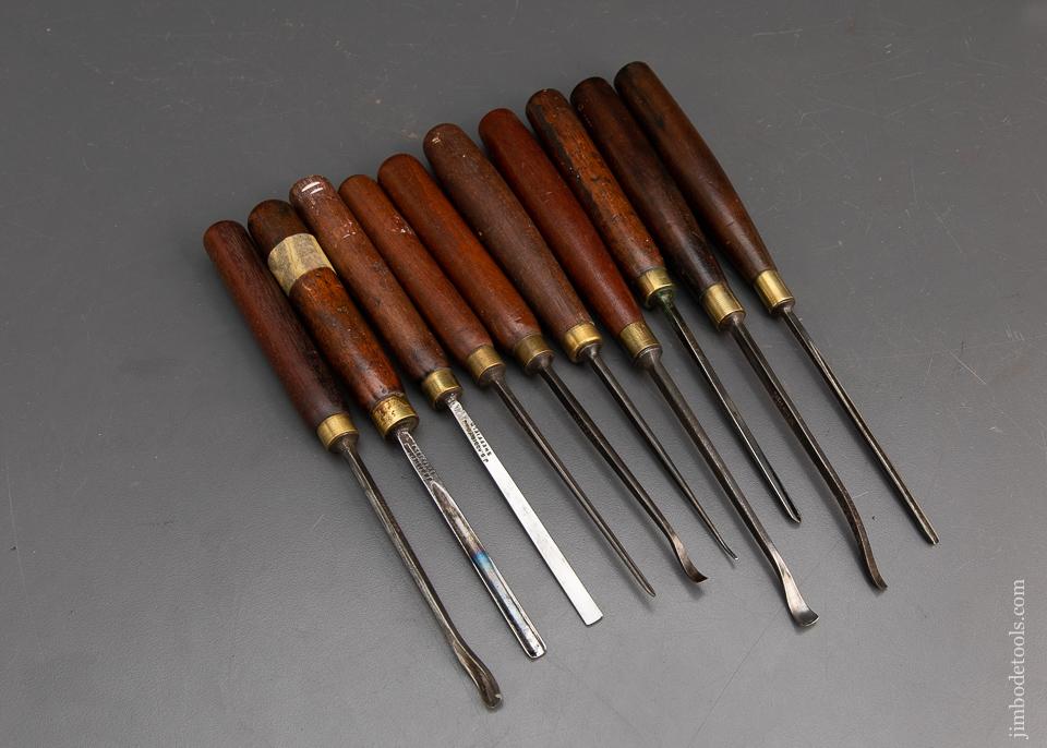 10 Fine ADDIS Carving Chisels - 94718