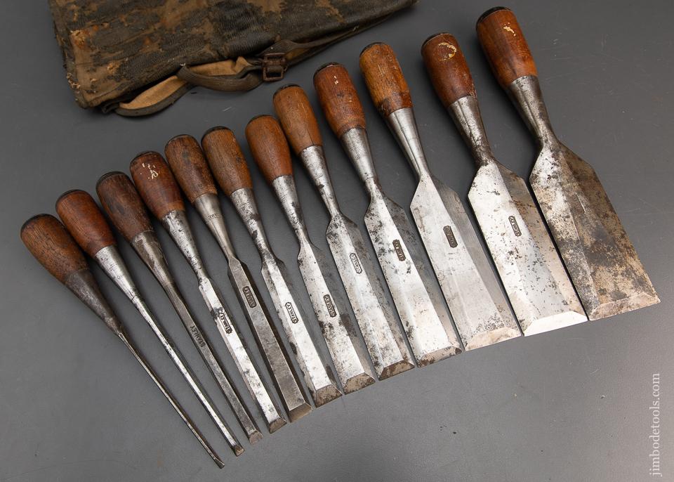 STANLEY No. 70 Set of 12 No. 40 EVERLASTING Chisels - 94726