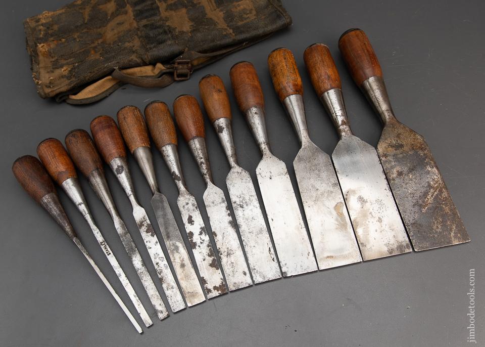 STANLEY No. 70 Set of 12 No. 40 EVERLASTING Chisels - 94726