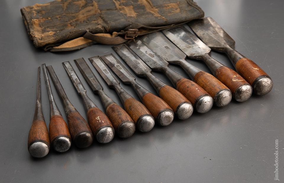 STANLEY No. 70 Set of 12 No. 40 EVERLASTING Chisels - 94726