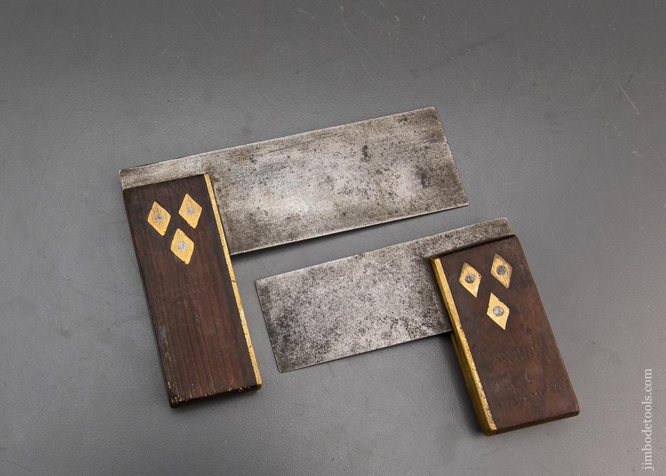 2 Rosewood Try Squares 3 inch and 4 1/2 inch - 94733