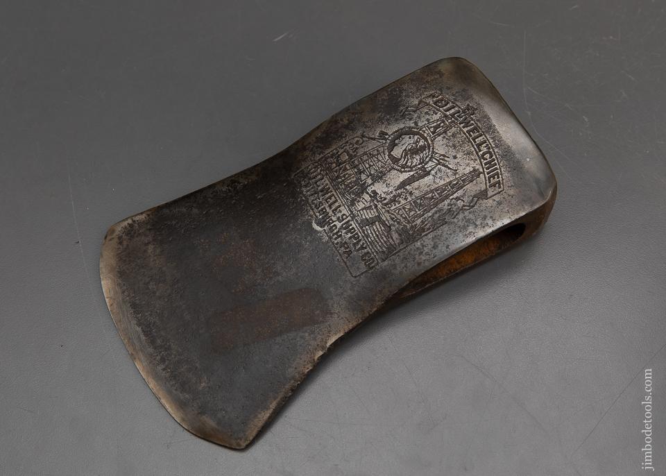 Ridiculously Rare OILWELL CHIEF Embossed Felling Axe - 94757