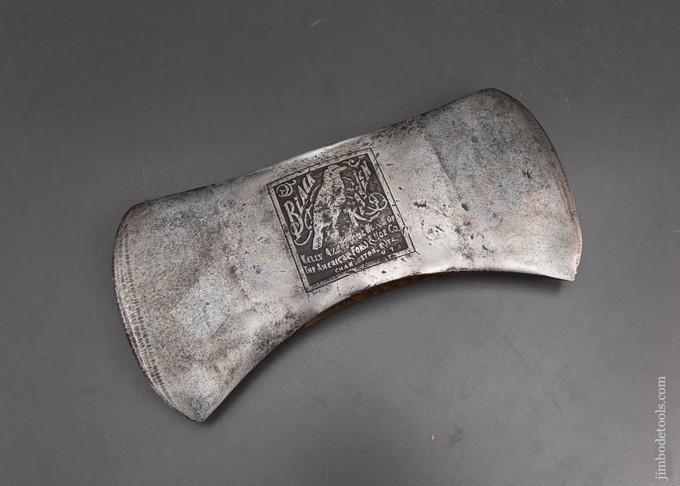 Fine KELLY BLACK RAVEN Embossed Double Bit Axe - 94758