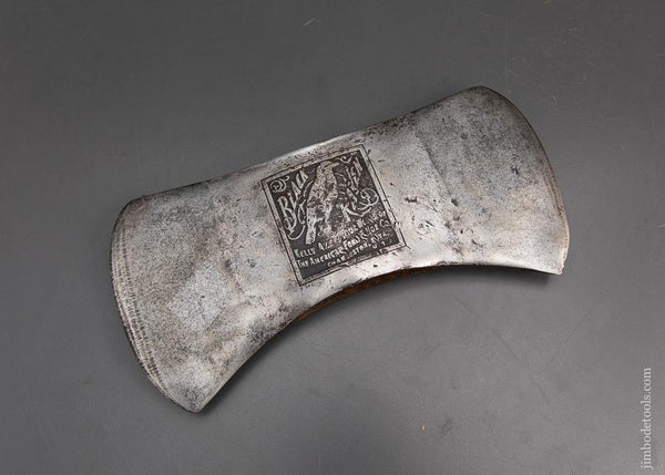 Fine KELLY BLACK RAVEN Embossed Double Bit Axe - 94758