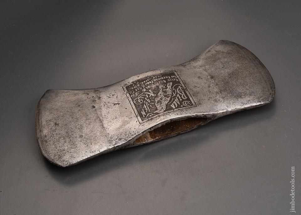 Fine KELLY BLACK RAVEN Embossed Double Bit Axe - 94758