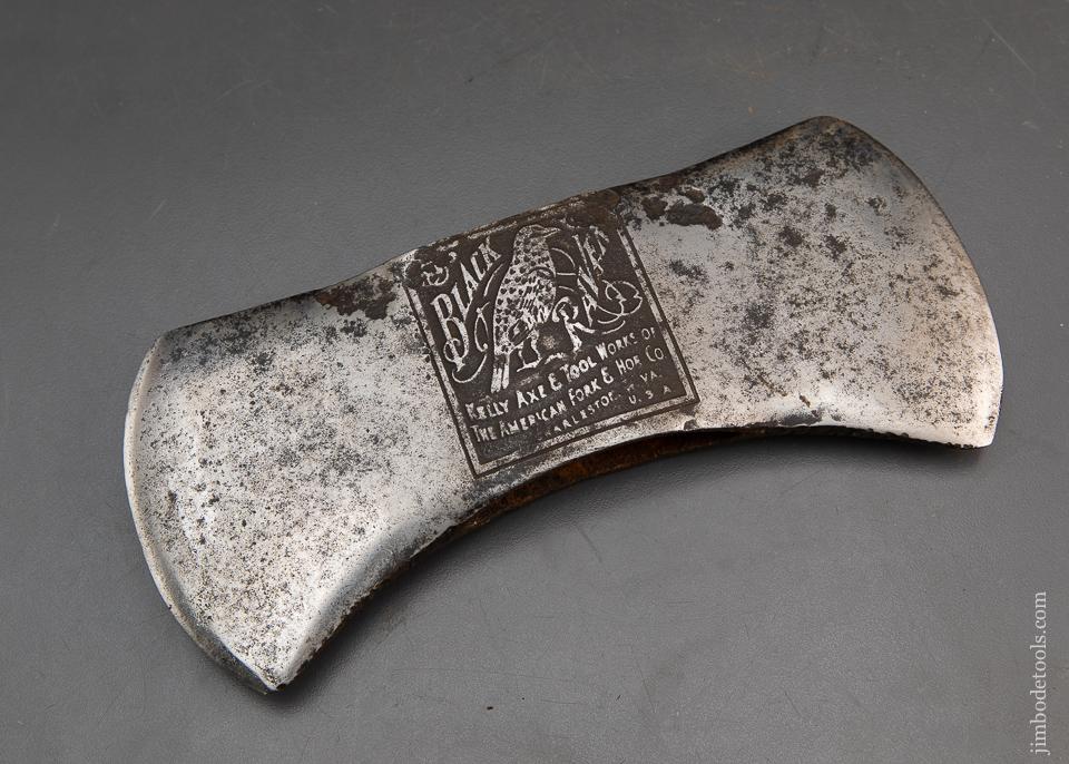 Rare KELLY BLACK RAVEN Embossed Double Bit Felling Axe - 94762