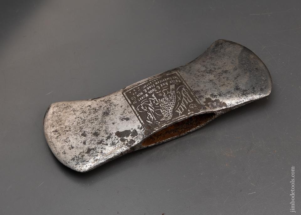 Rare KELLY BLACK RAVEN Embossed Double Bit Felling Axe - 94762