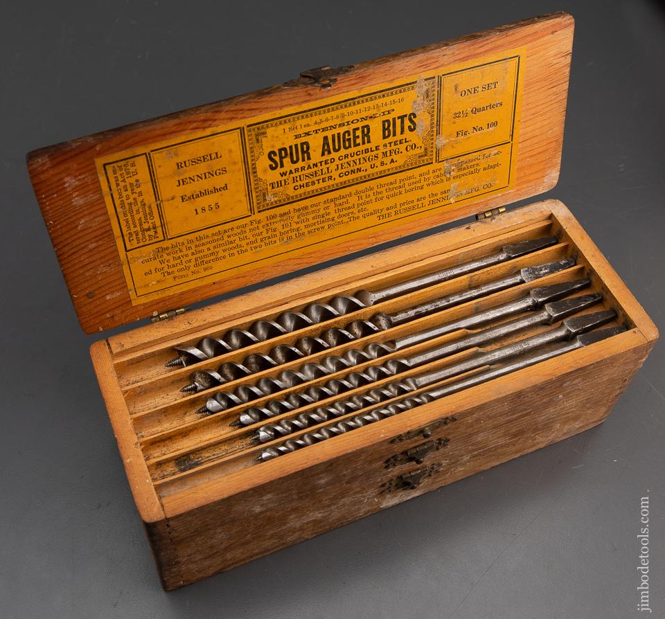 Extra Fine Set of 13 RUSSELL JENNINGS Auger Bits - 94770