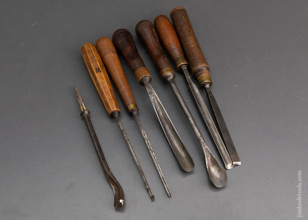 7 Good BUCK BROS. Carving Chisels - 94779