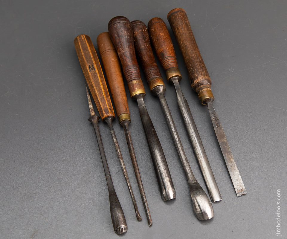 7 Good BUCK BROS. Carving Chisels - 94779
