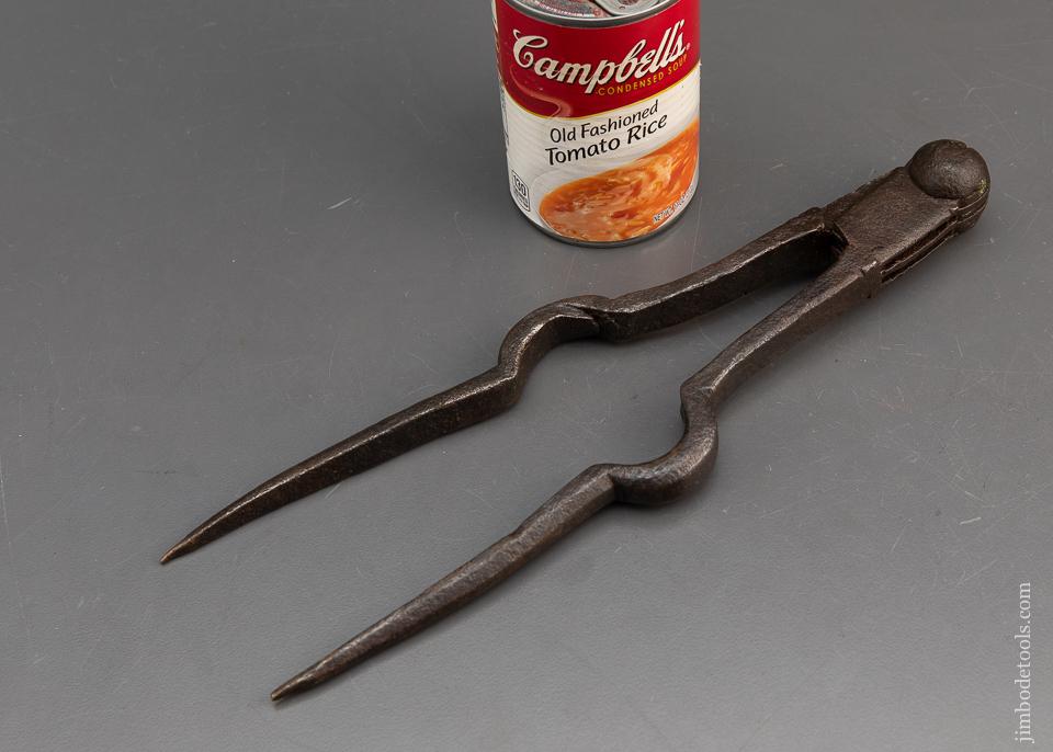 Stunning 17th Century Hand Forged Ball Top Dividers - 94797