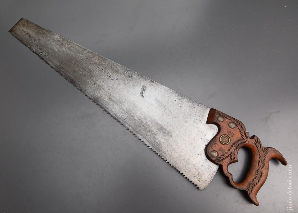 Ridiculously Sharp DISSTON No. 12 London Spring 26 inch Rip Hand Saw - 94848