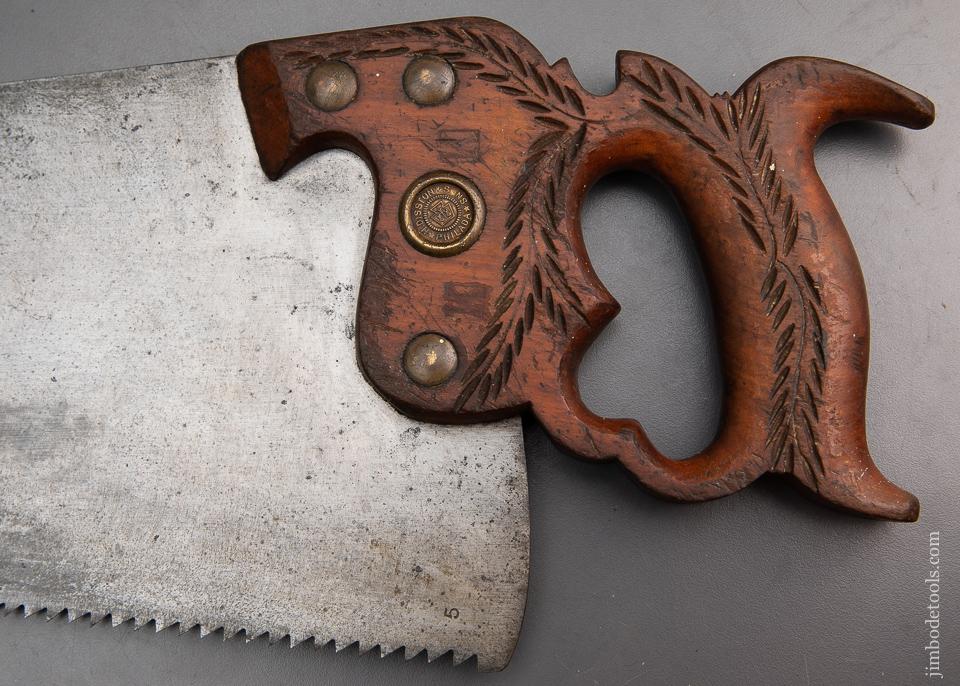 Ridiculously Sharp DISSTON No. 12 London Spring 26 inch Rip Hand Saw - 94848