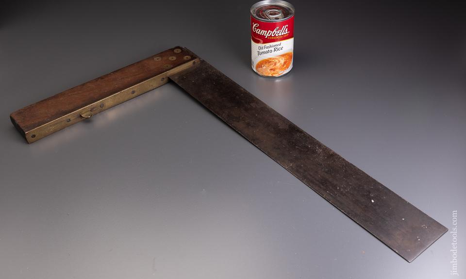 Rare Size 18 inch Cuban Mahogany Try Square - 94873