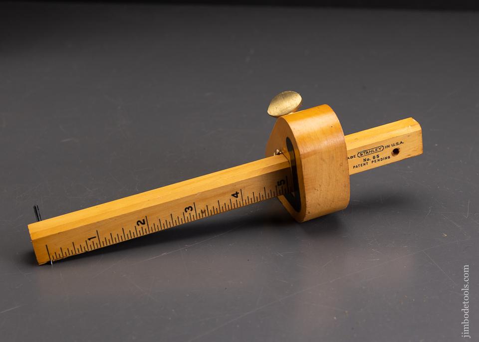 STANLEY No. 65 Boxwood Marking Gauge Dead Mint with Hang Hole - 94911
