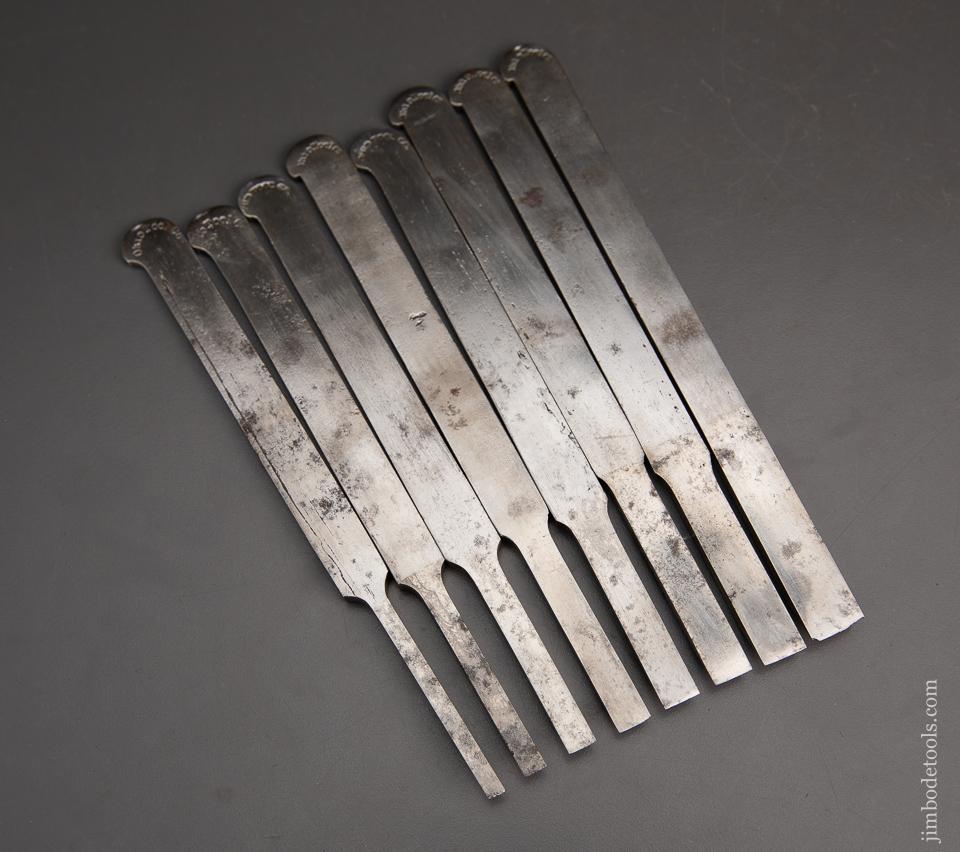 Set of 8 Plow Plane Irons by OHIO TOOL CO. for Centerwheel Plow - 94984