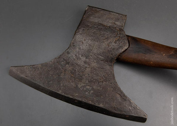 Transitional Pennsylvania Blacksmith Single Bevel Offset Broad Axe - 95004
