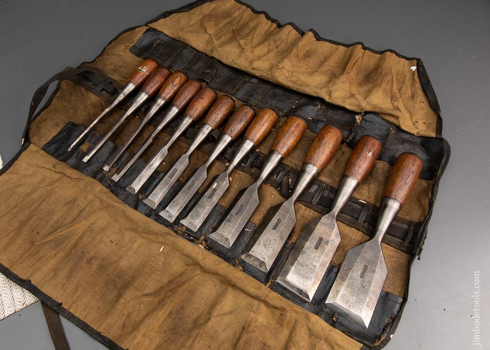 Complete Set of 12 STANLEY EVERLASTING Chisels - 95047