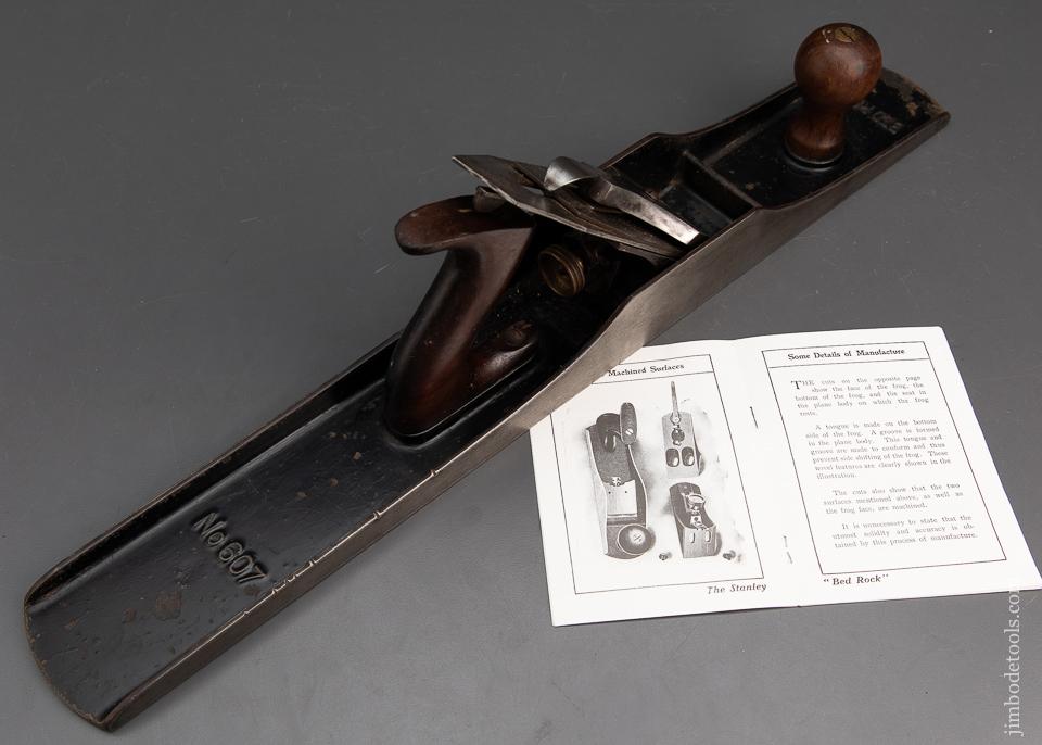 Excellent STANLEY No. 607 BEDROCK Jointer Plane - 95048