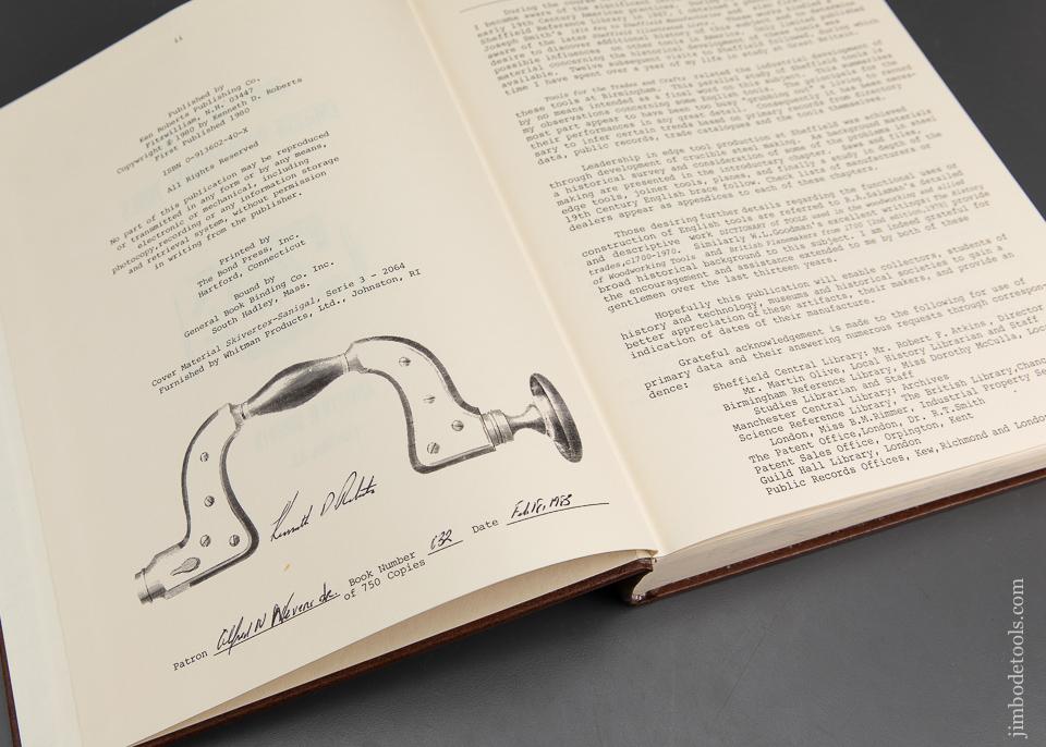 BOOK: SOME 19TH CENTURY ENGLISH WOODWORKING TOOLS By KEN ROBERTS Mint! Signed! - 95099