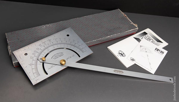 BRIDGE CITY TOOL CO. BP-18 18 Inch Bevel Protractor  MIB 12 Inch  - 95112 
