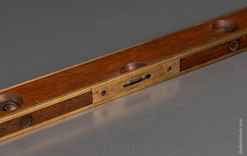 Extra Fine GOODELL-PRATT 24 inch Mahogany Level Full Bound with Decal - 95162
