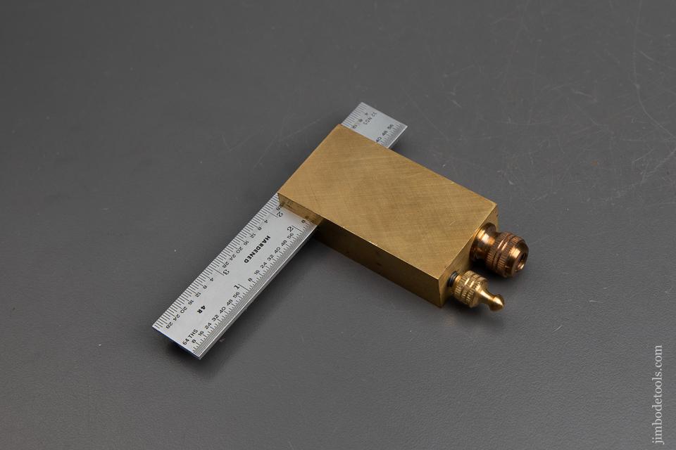 Heavy Brass 4 inch Double Square - 95195