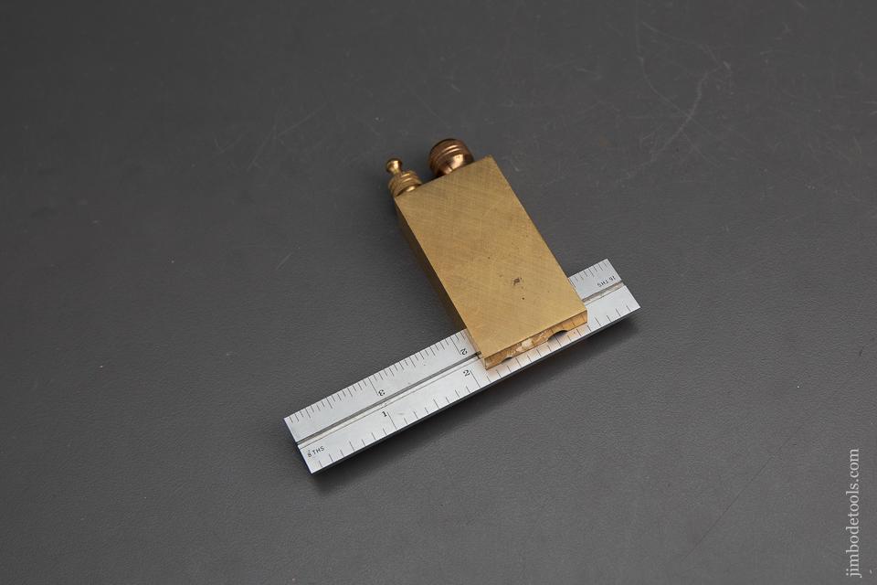 Heavy Brass 4 inch Double Square - 95195