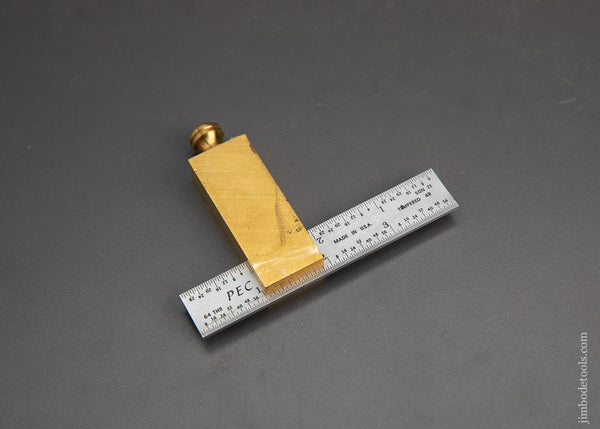 Heavy Brass Double Square 4 Inch - 95196