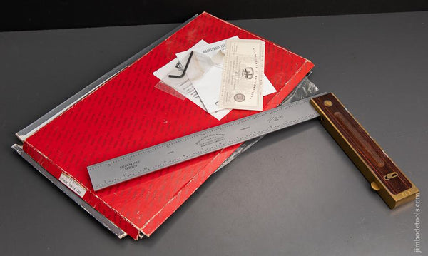 BRIDGE CITY TOOL CO. AS-14 Adjustable Try Square in Original Box - 95226