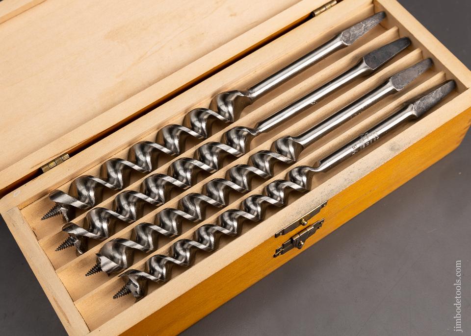 Complete Set of 13 RUSSELL JENNINGS Auger Bits in Original Three Tiered Box - 95251