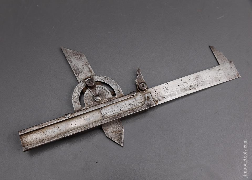 Rare! WEIT-GOETHE Patent March 21, 1905 Combination Tool Protractor, Bevel, Caliper - 95293