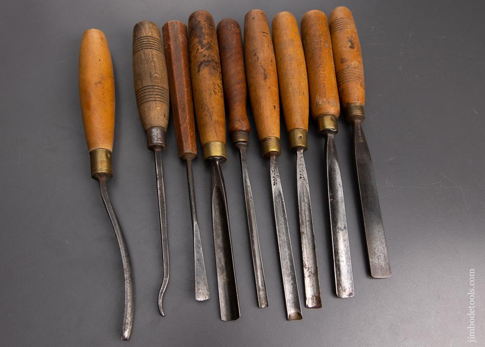 Set of 9 Good ADDIS Carving Gouges - 95355 – Jim Bode Tools