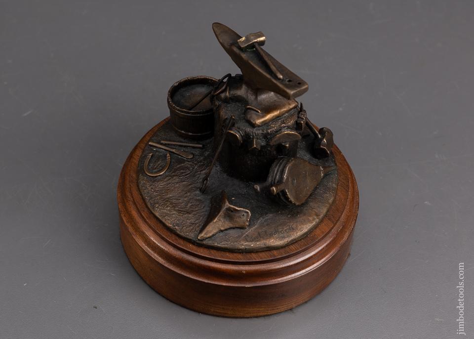 Blacksmith’s Anvil Bronze Sculpture by PAUL TADLOCK - Excelsior 95366