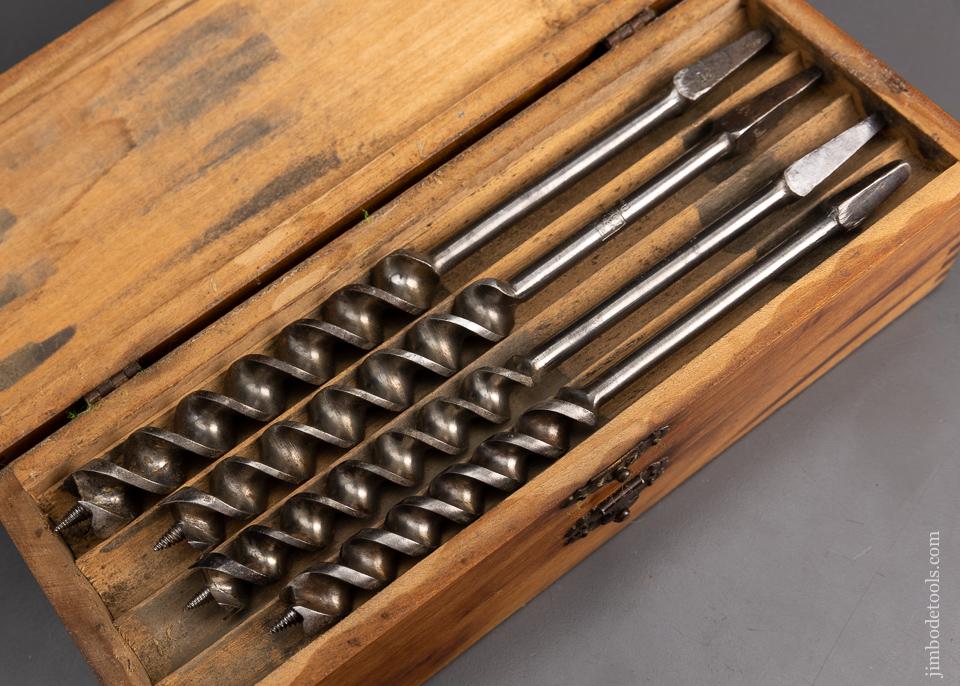Complete Set of 13 RUSSELL JENNINGS Auger Bits in Original Three Tiered Box