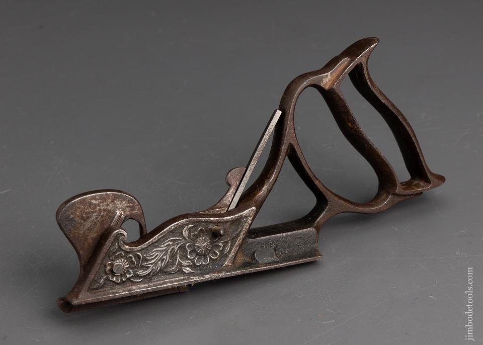 Wonderful Cast Iron Dado Plane with Floral Design - 95404