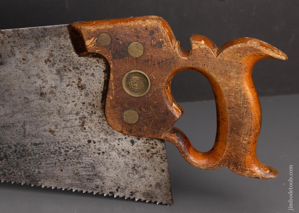 Excellent DISSTON & SON (Pre-Sons) ca. 1865 Rip Hand Saw - 95423
