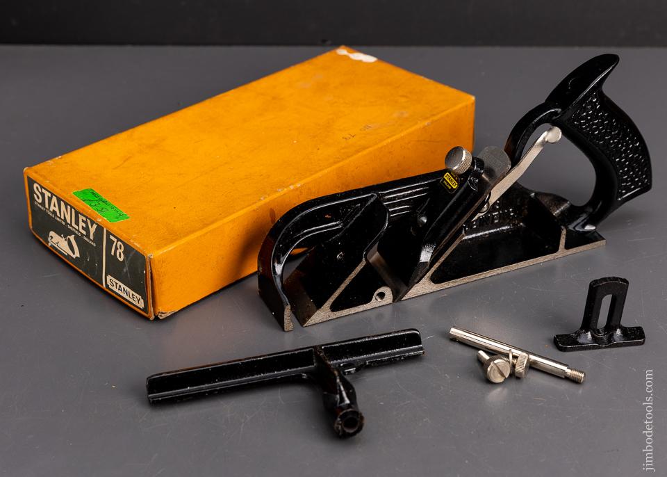 STANLEY No. 78 Rabbet and Filletster Plane Mint in Box - 95444