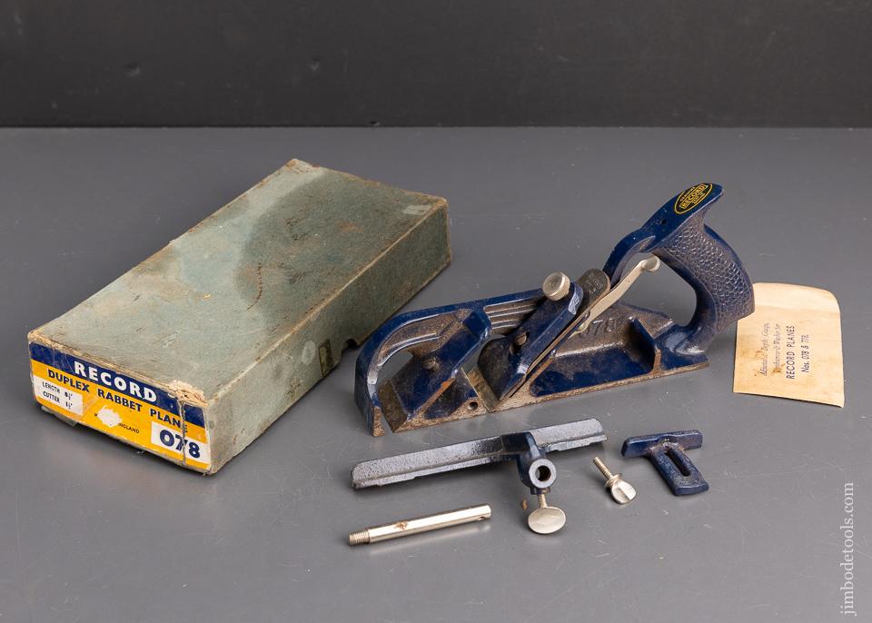 RECORD No. 078 Plane Near Mint in Box 100% Complete - 95447