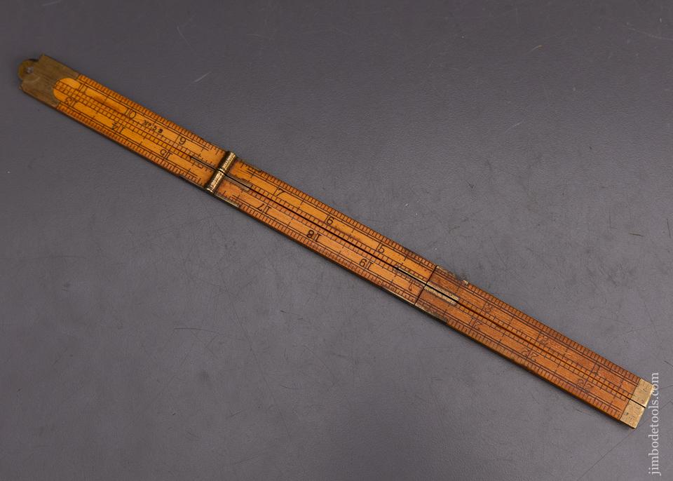 Rare and Fine STANLEY No. 58 Six Fold Boxwood Rule - 95473