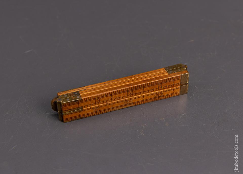 Rare and Fine STANLEY No. 58 Six Fold Boxwood Rule - 95473