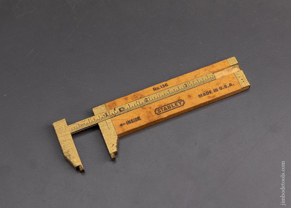 Extra Fine STANLEY No. 136 Caliper Rule 4 Inch - 95506