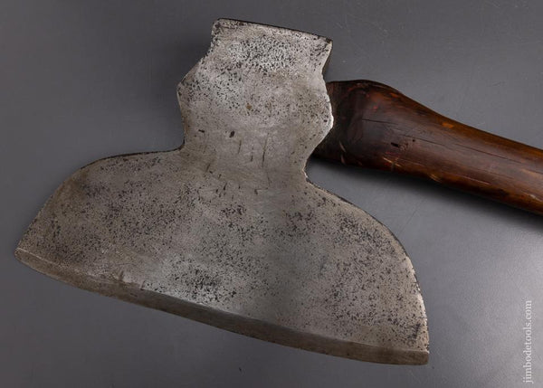 Great Single Bevel Offset Broad Axe WILLIAM MANN? - 95519