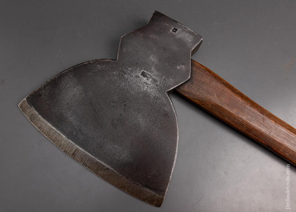 Awesome W. BEATTY Double Bevel Broad Axe Hewing Axe - 95521