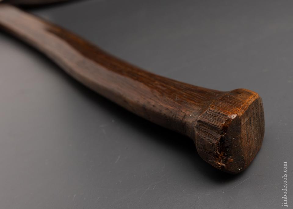 Awesome W. BEATTY Double Bevel Broad Axe Hewing Axe - 95521